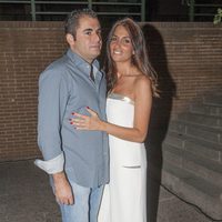 Emiliano Suárez con su novia en su fiesta de cumpleaños