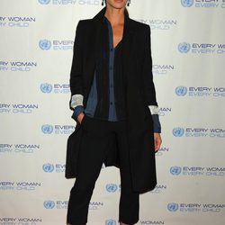 Christy Turlington en una cena benéfica de la ONU en Nueva York