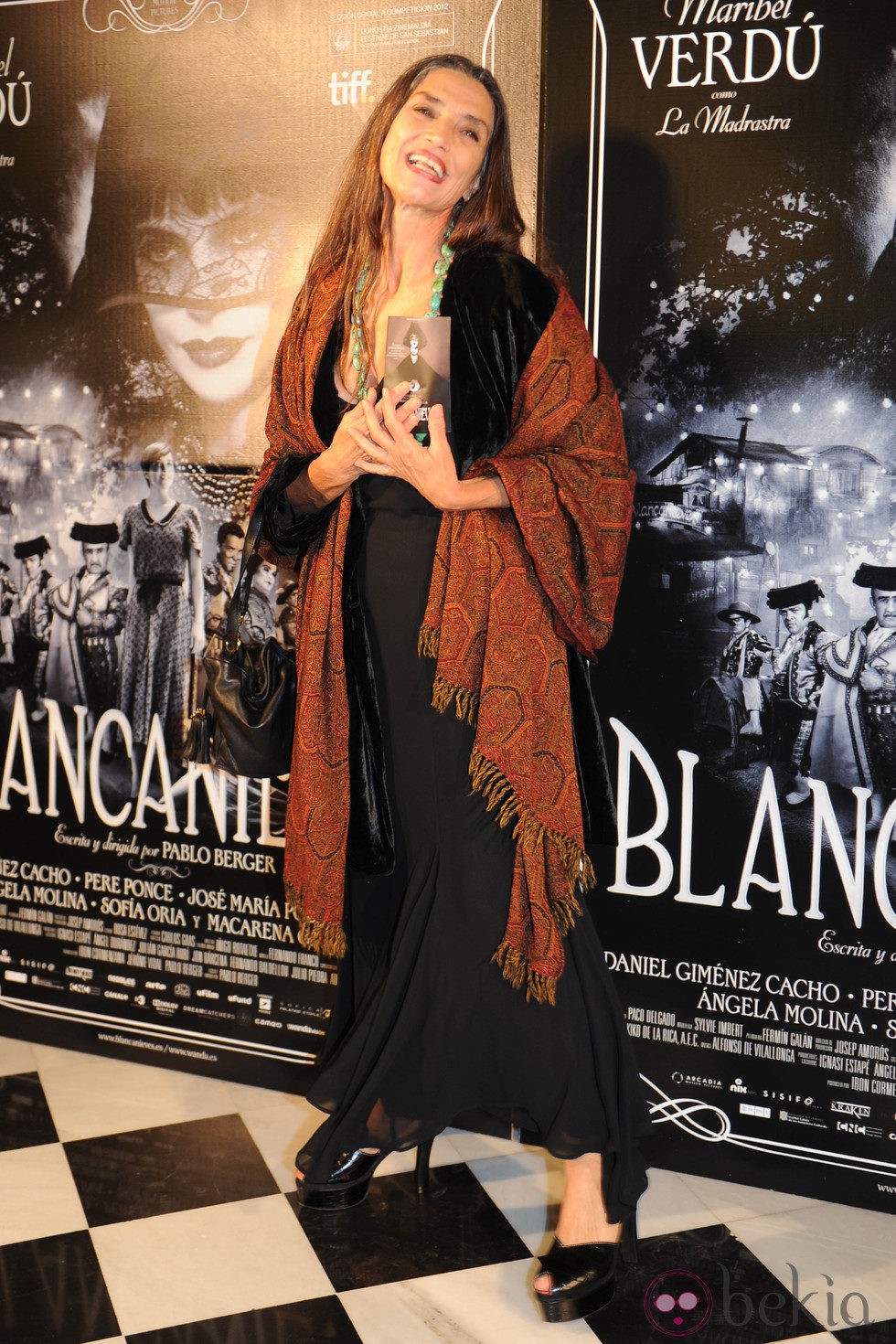 Ángela Molina en el estreno de 'Blancanieves' en Barcelona