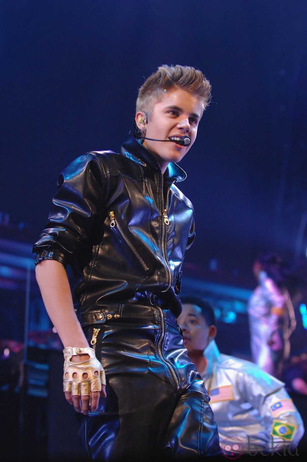 Justin Bieber durante su concierto en Las Vegas