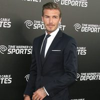 David Beckham en la presentación del canal Time Warner Sports