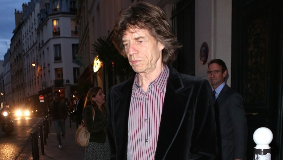 Mick Jagger en una cena de apoyo a la campaña de Barack Obama en París