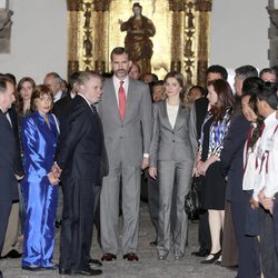 Los Príncipes de Asturias en la Iglesia de San Francisco de Quito