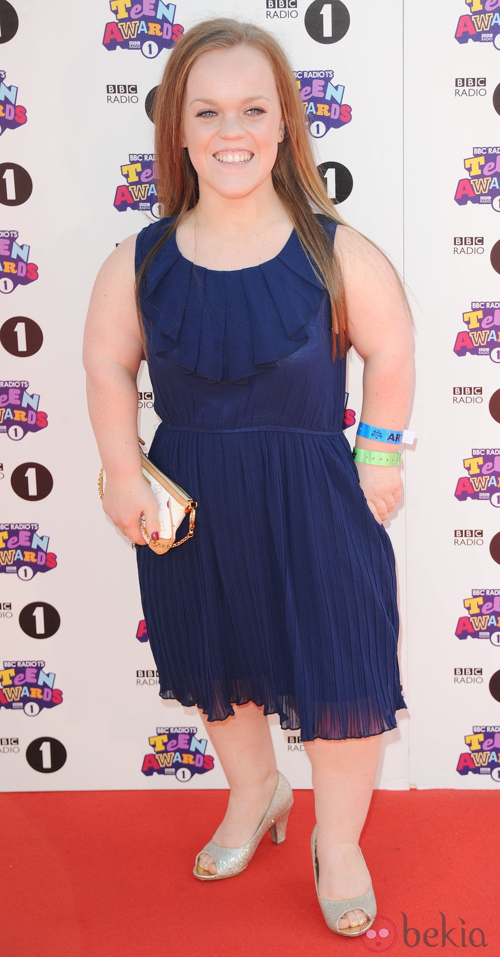 Ellie Simmonds en la alfombra roja de los Teen Awards 2012