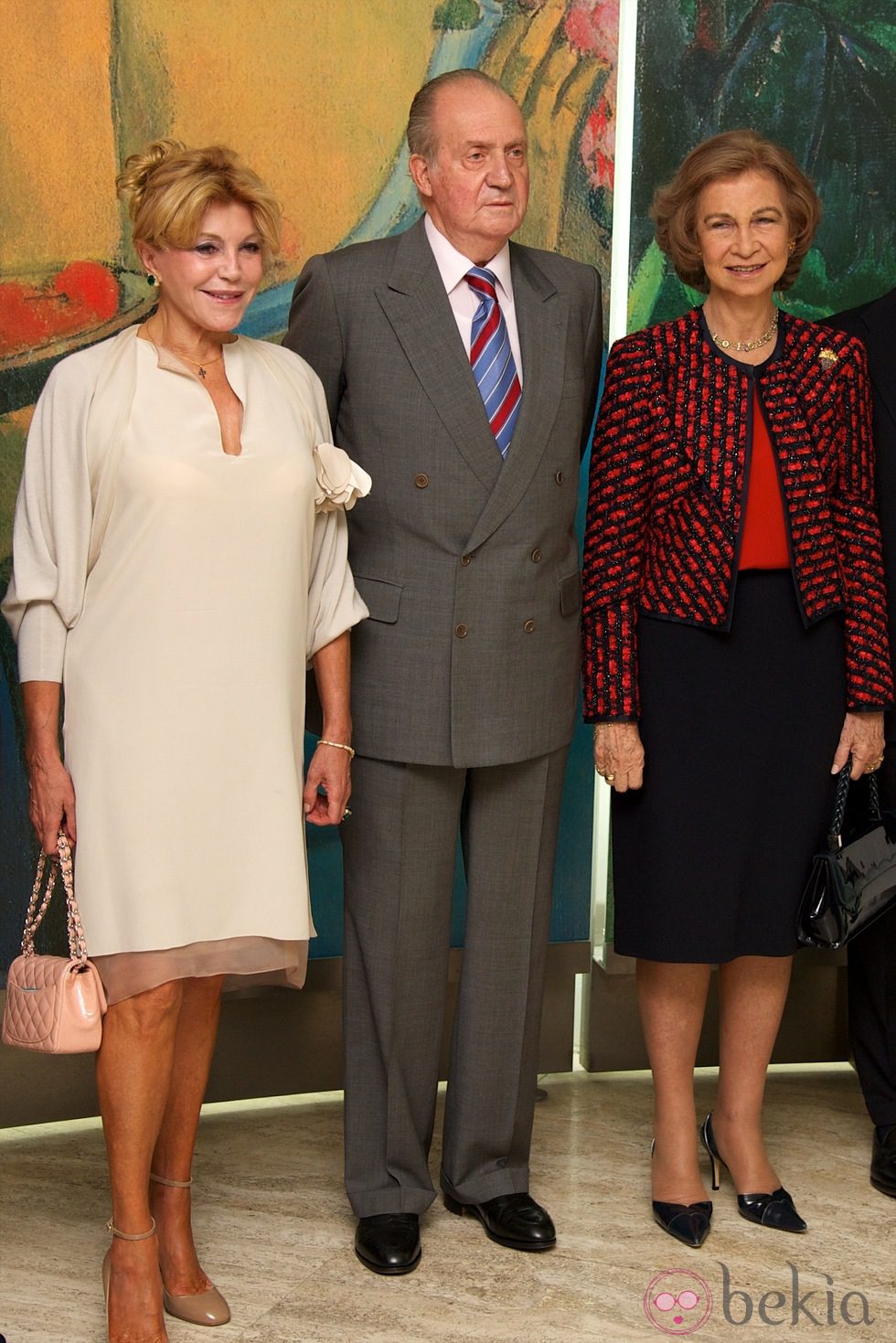 Carmen Cervera y los Reyes Juan Carlos y Sofía en el 20 aniversario del Museo Thyssen-Bornemisza
