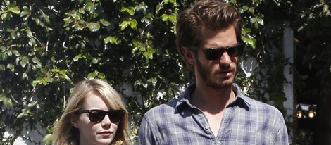 Andrew Garfield y Emma Stone de compras por Hollywood