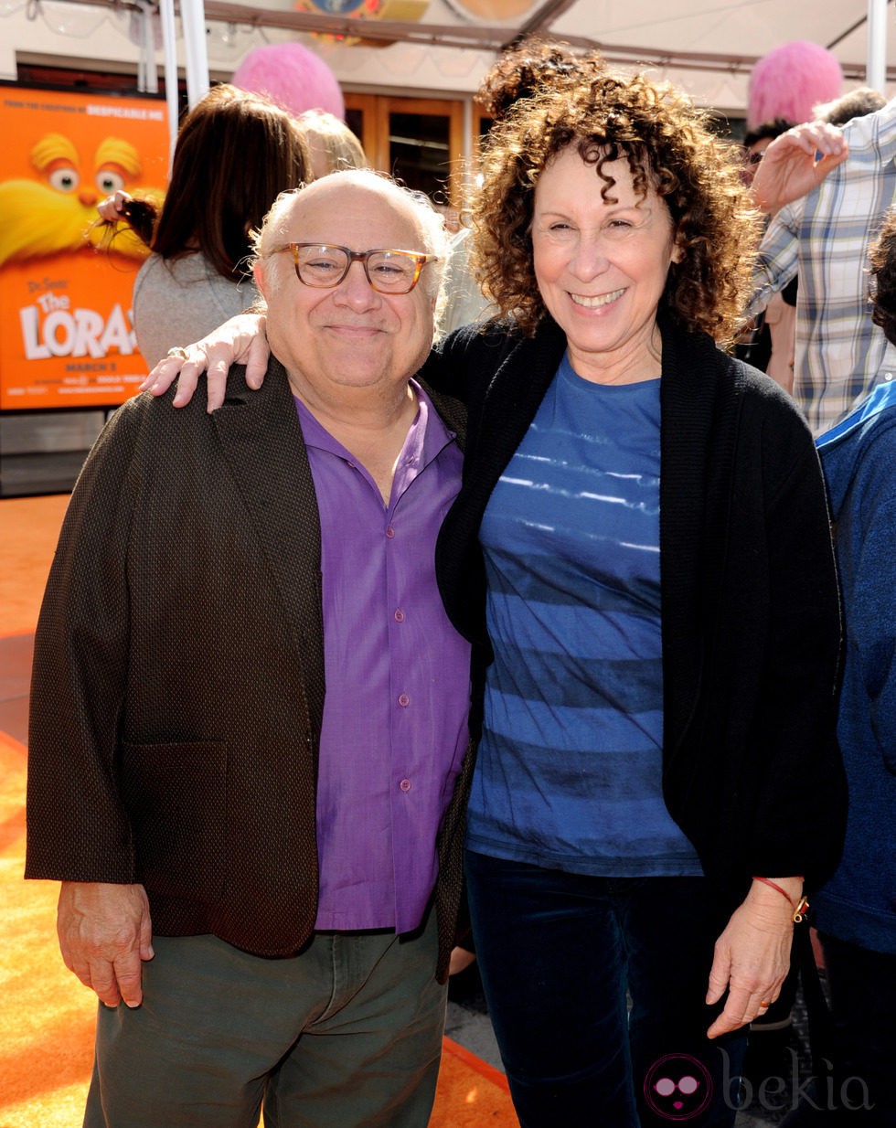Danny Devito y su mujer Rhea Perlman en el estreno del filme Lorax