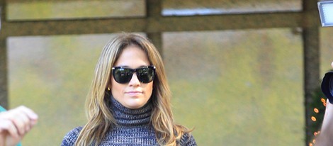 Jennifer Lopez paseando por las calles de Madrid en su último día en España