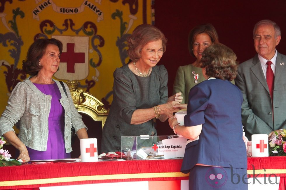 La Reina Sofía en el Día de la Banderita 2012