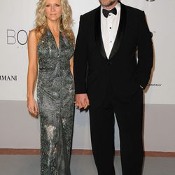 Russell Crowe y Danielle Spencer en una gala benéfica