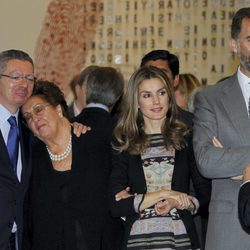 Alberto Ruiz Gallardón y los Príncipes de Asturias en la inauguración de la Casa del Lector