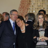 Alberto Ruiz Gallardón y los Príncipes de Asturias en la inauguración de la Casa del Lector