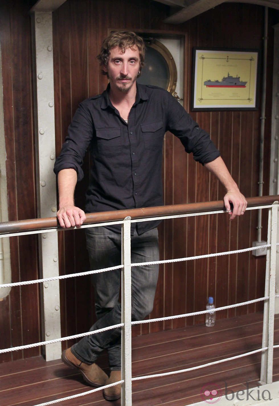 Iván Massagué en la presentación de la tercera temporada de 'El Barco'