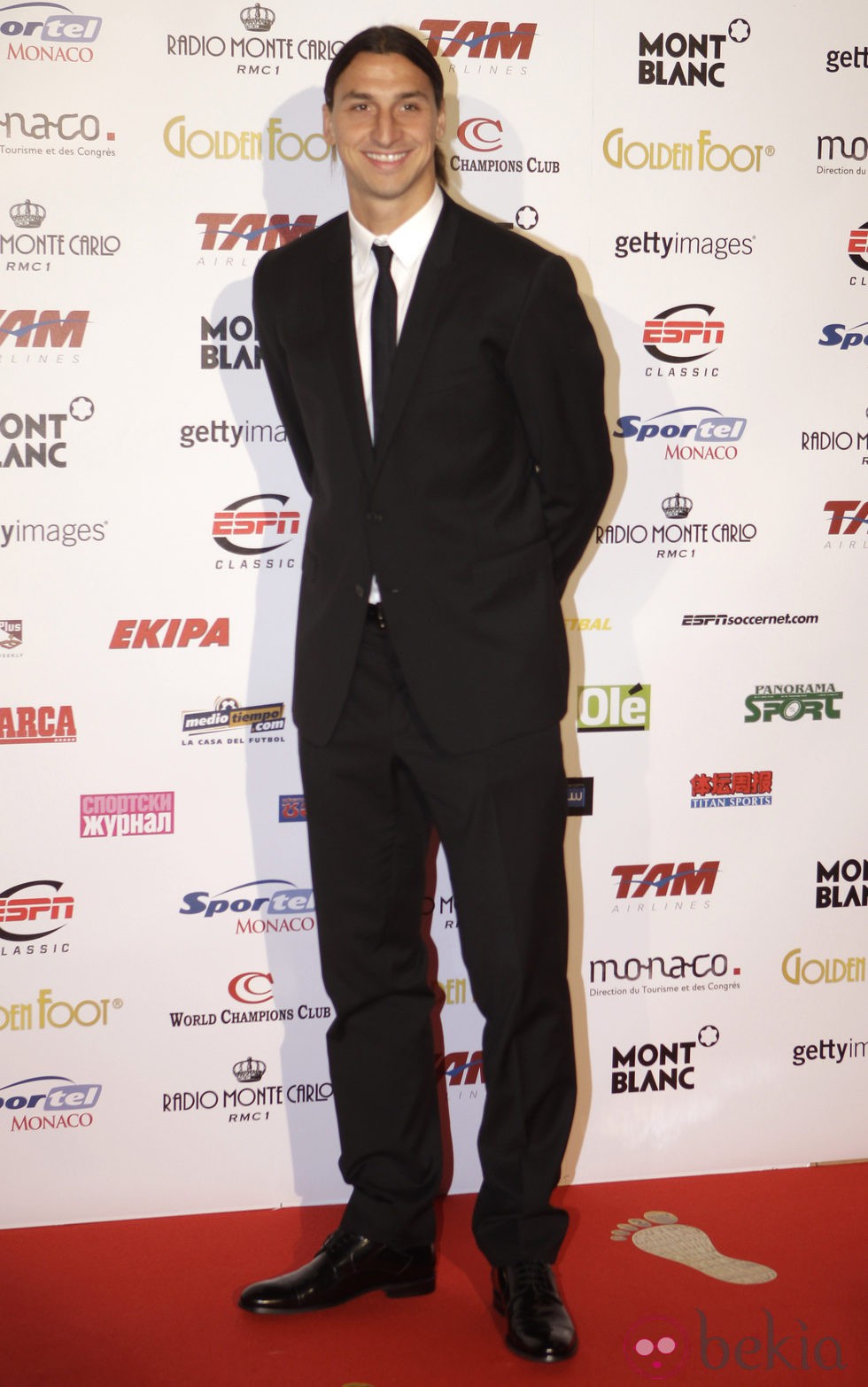 Zlatan Ibrahimovic en la gala de los Golden Foot 2012 en Mónaco