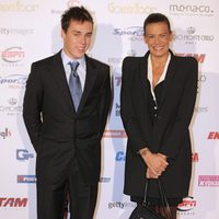 Louis Ducruet y Estefanía de Mónaco en la gala de los Golden Foot 2012