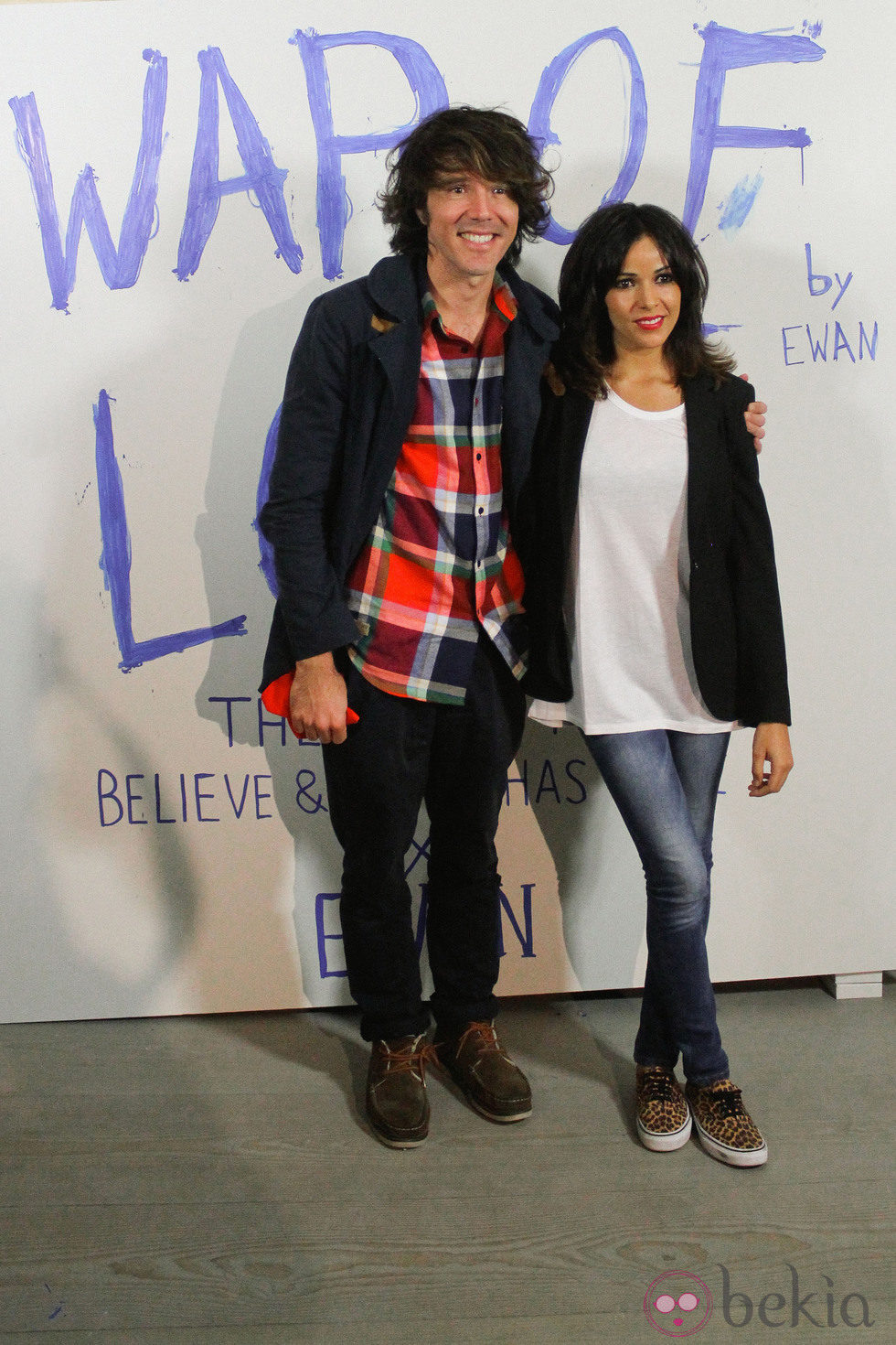 Juan Luis Suárez y Raquel del Rosario en la presentación de 'War of love' de Ewan