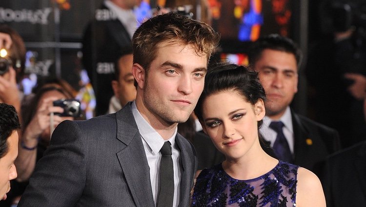 Robert Pattinson y Kristen Stewart en la preimière de 'Amanecer. Parte 1'