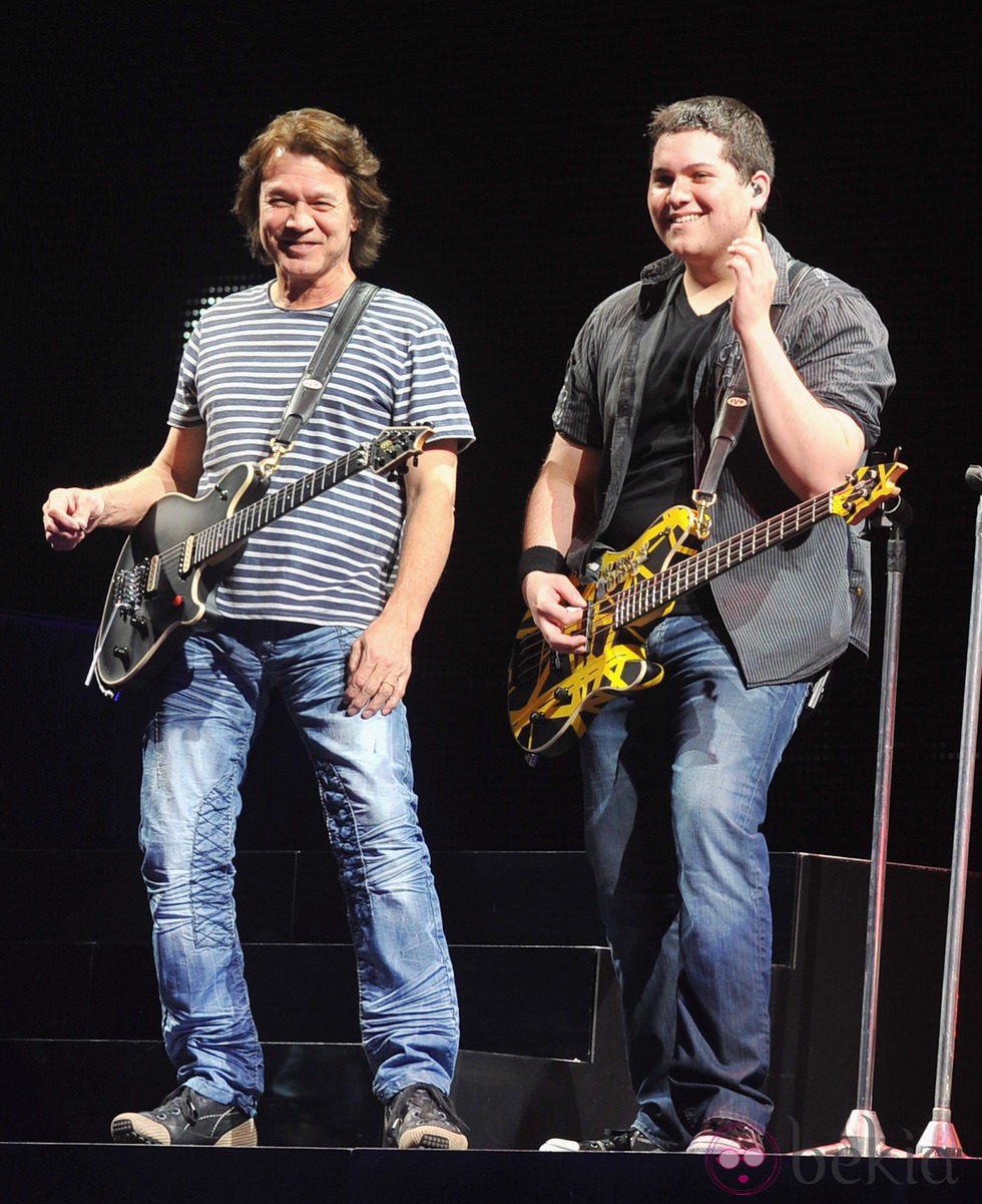Eddie Van Halen y su hijo Wolfgang Van Halen
