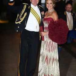 Guillermo y Máxima de Holanda en la cena de gala previa a la boda de Guillermo y Stéphanie
