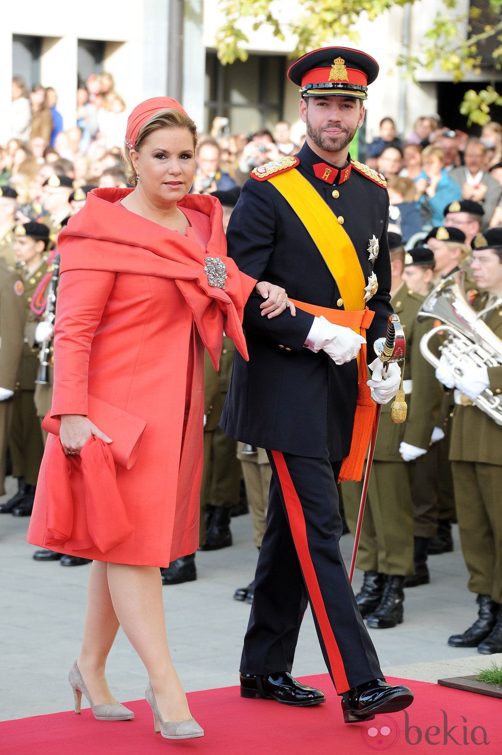 Guillermo de Luxemburgo llega a su boda con la Gran Duquesa María Teresa