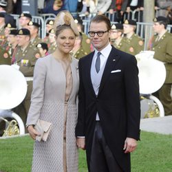Victoria y Daniel de Suecia en la boda de Guillermo y Stéphanie de Luxemburgo