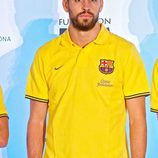 Gerard Piqué en el acto de alianza entre el Barça y Pies Descalzos en Miami