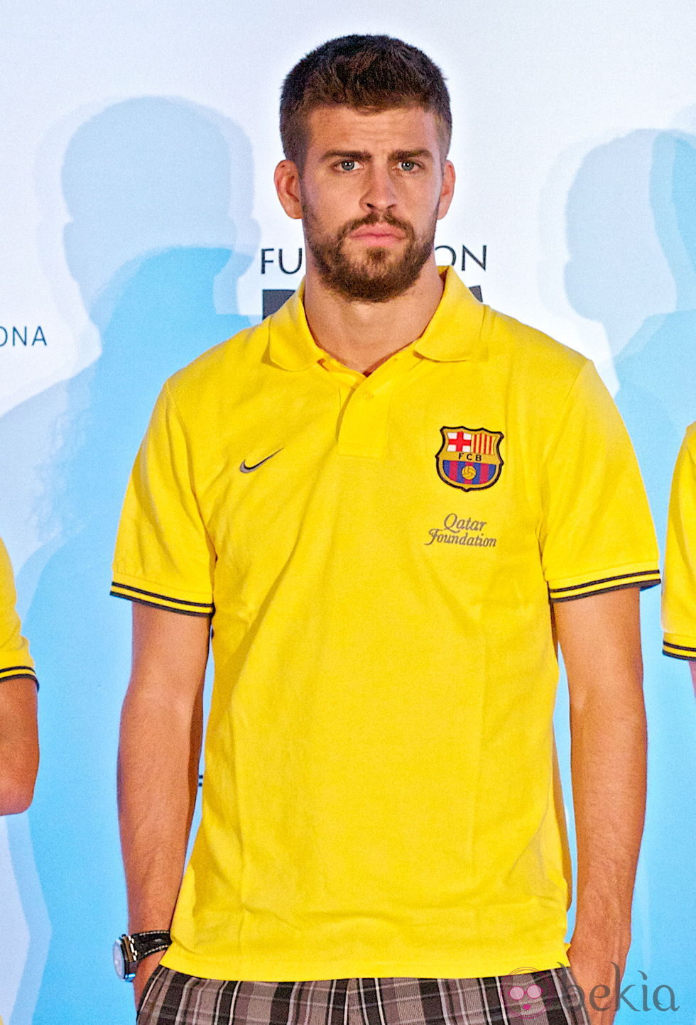Gerard Piqué en el acto de alianza entre el Barça y Pies Descalzos en Miami