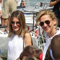 La Princesa Letizia, la Infanta Cristina e Irene Urdangarín en el segundo día de regatas 2011