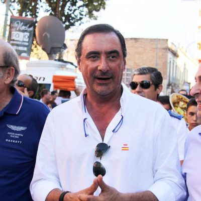 Carlos Herrera en la corrida de toros de José Tomás en Huelva
