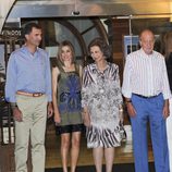 Los Reyes y los Príncipes de Asturias en la cena del 30º Aniversario de la Copa del Rey de Vela