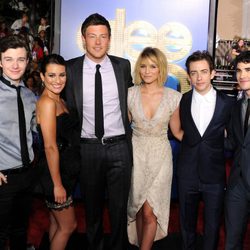 Chris Colfer, Lea Michele, Cory Monteith, Diana Agron, Kevin McHale y Darren Criss