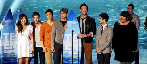 El reparto de 'Glee' en la gala de entrega de los Teen Choice Awards 2011