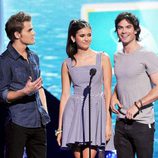 Paul Wesley, Nina Dobrev e Ian Somerhalder en los Teen Choice Awards 2011