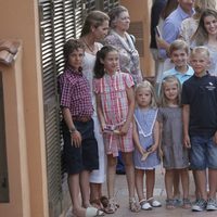 Todos los nietos de los Reyes juntos en Mallorca