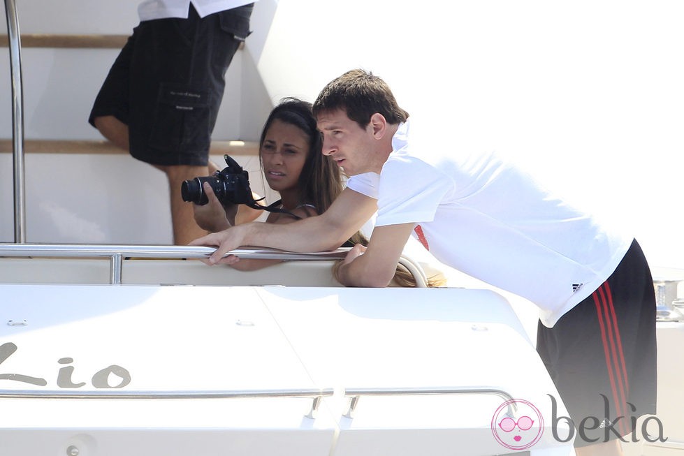 Leo Messi y Antonella Roccuzzo de vacaciones en Ibiza