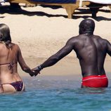 Heidi Klum y Seal cogidos de la mano en Porto Cervo