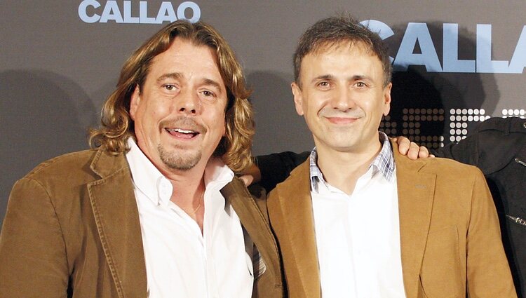 Juan Muñoz y José Mota juntos en el estreno de la obra 'No estoy muerto, estoy en Callao'