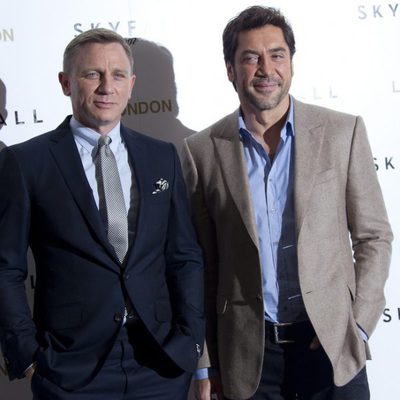Daniel Craig y Javier Bardem en la presentación de 'Skyfall' en Londres