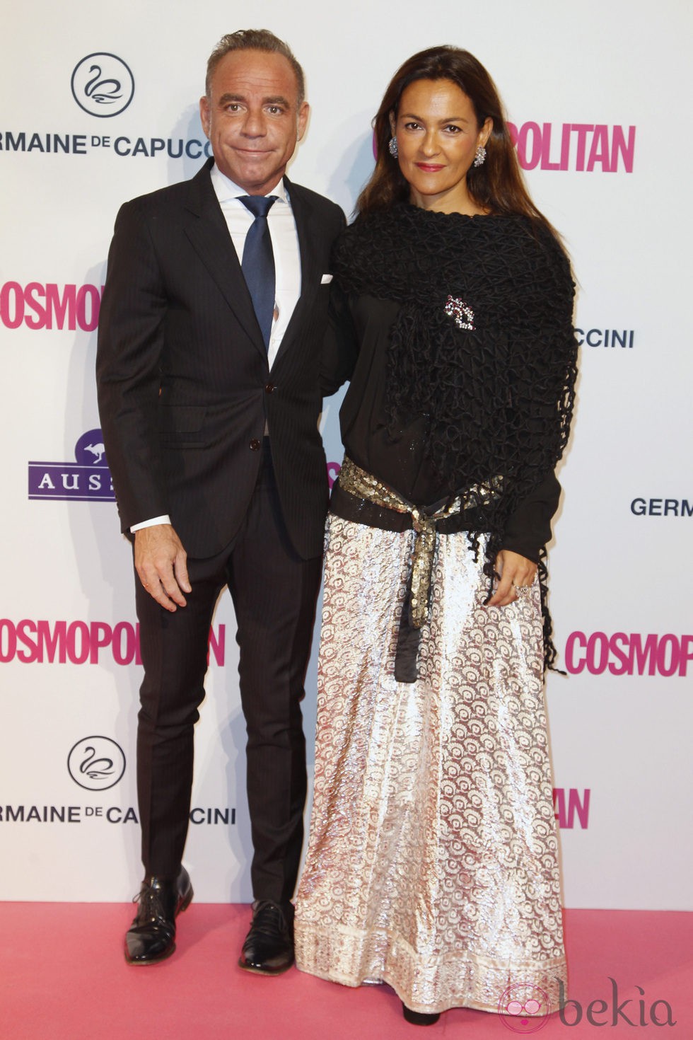 Joaquín Torres y su acompañante en los Premios Cosmopolitan Fun Fearless Female 2012