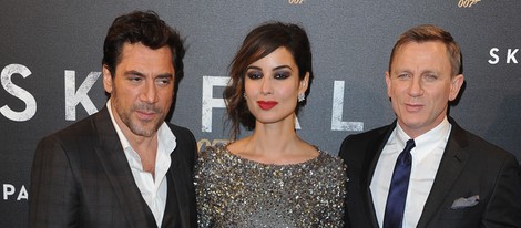 Bérénice Marlohe, Daniel Craig y Javier Bardem presentan 'Skyfall' en París