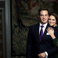 Retrato oficial del compromiso de la Princesa Magdalena de Suecia y Chris O'Neill