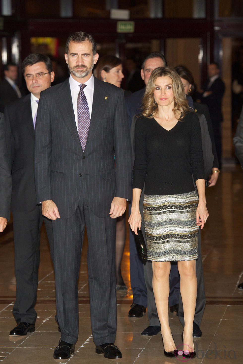 Don Felipe y Doña Letizia en el concierto previo a la entrega de los Príncipe de Asturias 2012