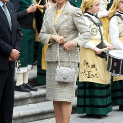 La Reina Sofía a su llegada a Oviedo para asistir a los Premios Príncipe de Asturias 2012