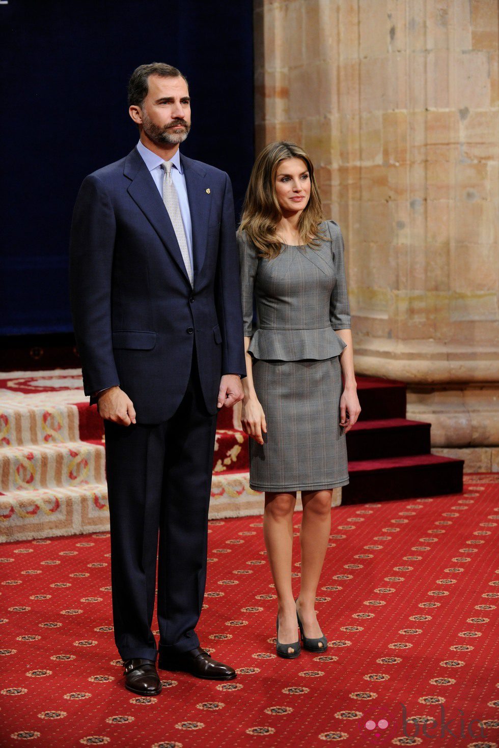 Los Príncipes Felipe y Letizia se reúnen con los ganadores de los Premios Príncipe de Asturias 2012