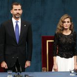 Don Felipe y doña Letizia en la entrega de los Premios Príncipe de Asturias 2012