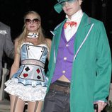 Paris Hilton y River Viiperi juntos en la fiesta de Halloween 2012