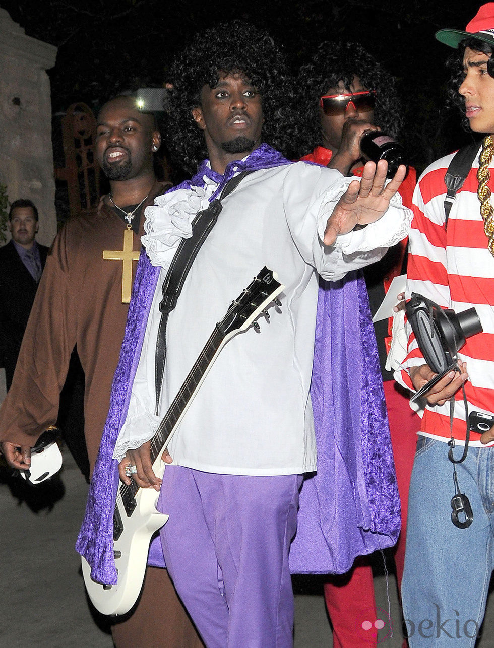 El rapero P.Diddy se disfraza para la fiesta de Halloween 2012