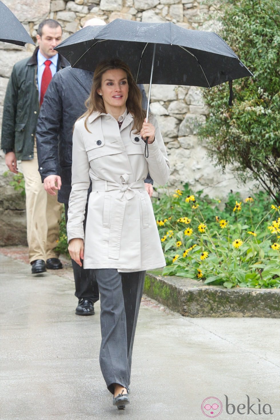 La Princesa Letizia durante su visita a Bueño como Pueblo Ejemplar 2012