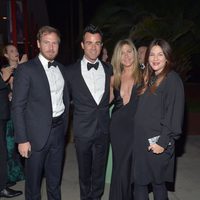 Will Kopelman, Justin Theroux, Jennifer Aniston y Drew Barrymore en la Gala Lacmar 2012