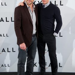 Javier Bardem y Daniel Craig en la presentación en Madrid de 'Skyfall'